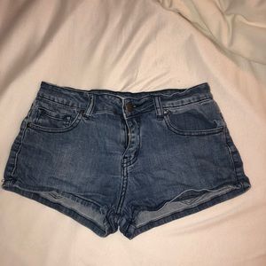 Forever 21 medium/dark wash denim shorts